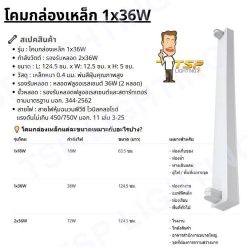 TSP โคมกล่องเหล็ก 1*36W "ยาว"