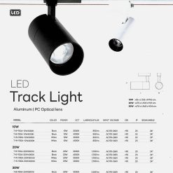 TSP-SL โคมแทรคไลท์ เข้าราง LED 10W,20W,30W