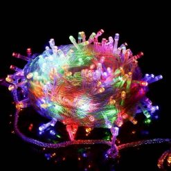 ไฟประดับLEDหยดน้ำ100เมตร1000หัวสายสีใสTSP