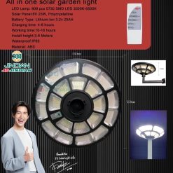 เฉพาะหัวโคมไฟโซล่าเซลล์จานบินUFO2แสนวัตต์JD-TSP