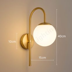 Alternative view of โคมไฟผนังโมเดิร์นแก้วทรงกลมTSP