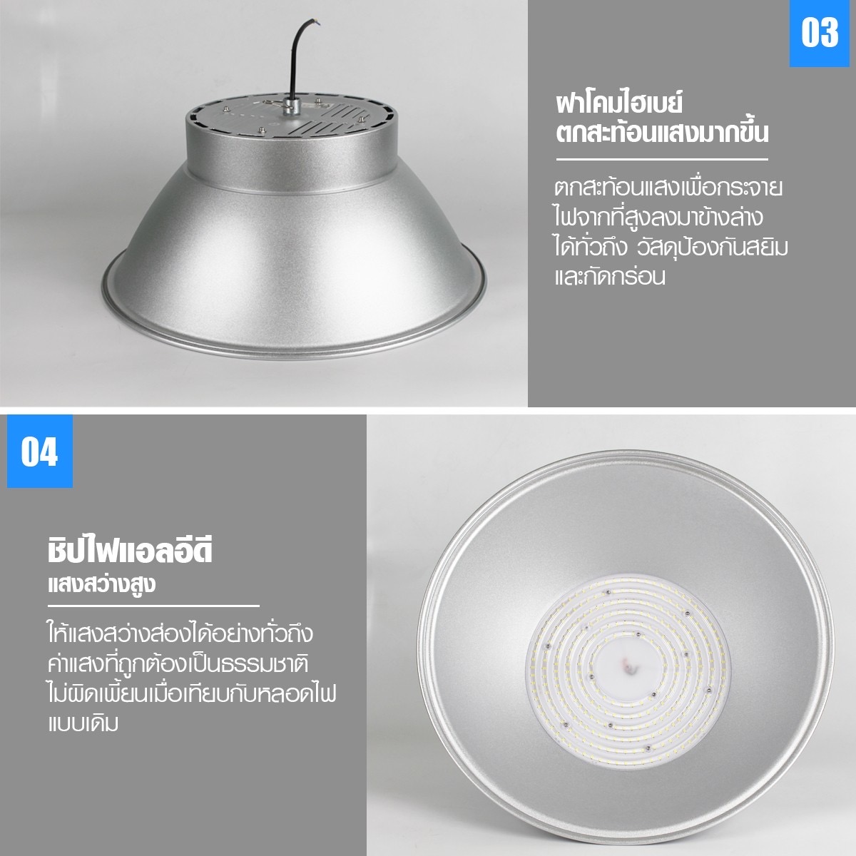 โคมไฟไฮเบย์LED100WTSPรุ่นประหยัด - Image 7
